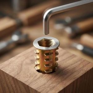M4/M5/M6/M8 Threaded Insert Nut E-nut Kit Flush Nut Inserts Wood Bolt Furniture Headless Screw Hardware Nut Furniture Assortment