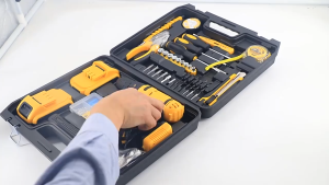 54 Pcs Cordless Electric Drill Tool Box Set For DIY Tools Set