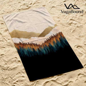 Khăn Tắm Biển Siêu Nhẹ Nhanh Khô Golden Pines Siêu Thấm Hút Món Đồ Mùa Hè Không Thể Thiếu In Hình 100% Polyester