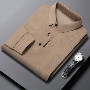 Áo Thun Polo Cổ Polo Dài Tay Thường Ngày Mỏng in Họa Tiết Mùa Thu 2025 Dành Cho Nam Thương Hiệu Không Có Áo Thun Polo