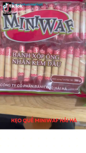 BÁNH MINIWAF HẢI HÀ TÚI 300G