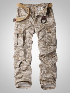 XIAXIANG | Camouflage Men Cargo Pants Wide Straight Multi-pockets Casual