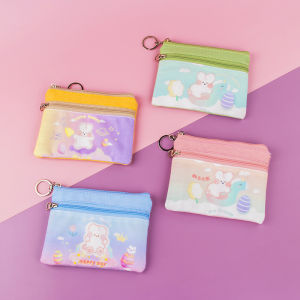 Ví Đựng Tiền Lẻ Khóa Kéo Hai Lớp Ví Tiền Xu Nhỏ Đựng Chìa Khóa Học Sinh Đáng Yêu Phong Cách Instagram Nhật Hàn Vải Nghệ Thuật Mini Cho Nữ