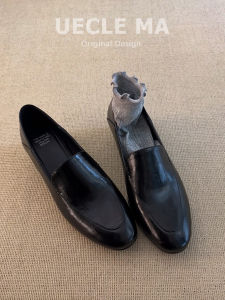 MASHUJIA | Genuine Leather Soft Soled Loafers Round Toe