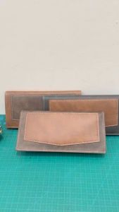 Innersoi Dompet Uang Lipat Model Panjang Tebal 405-10 Bahan PU Lembut Dengan Zipper Tempat Koin