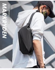 Mark Ryden Crossbody Bag Men Short Trip Sling Bag Casual Travel Chest Bag MR7786