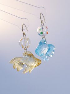 Handmade Fun Bubble Goldfish Earrings: A Fresh Take on Vintage Exaggeration