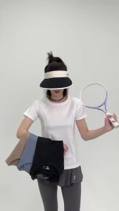 t307# tb3072-2xl#  เสื้อยืด คอกลม แขนสั้น แต่งเว้าเอว เนื้อผ้านิ่ม ผ้าไลคร่า