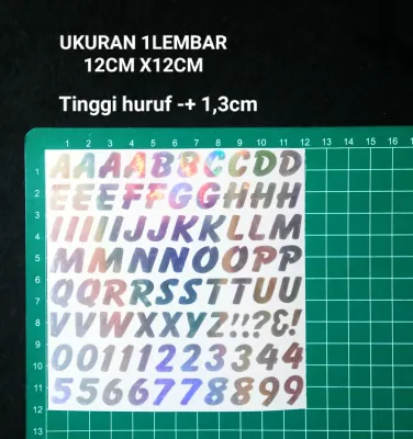 STIKER ABJAD STICKER CUTTING HURUF ANGKA STICKER ASESORIES DAN VARIASI
