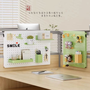 Desktop Wire-Wrap Board Station Hanging Rack Office Desk Screen Baffle Office Storage Fantastic