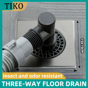 High-Quality  Square Floor Drain Drain Tee Stainless Steel Shower Drainer Large Size Anti-Overflow Bathroom Waste Drain Deodorant