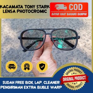 TERLARIS Kacamata Minus Photocromic Pria Aviator Gaya Distro Jarak Jauh Optik Asli