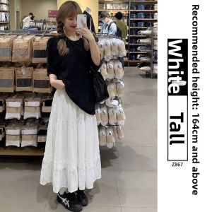 XIANYIJIAO | A-line Lace Cake Skirt