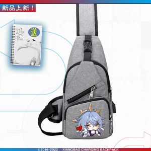 Casual Anime Crossbody Bag Single Shoulder Bag for Teenagers Sunday Leisure Versatile Chest Bag Wuxiang Mr Bag Summer 2024