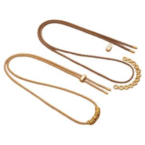 Gold Corn Knot Pendant Necklace Rope Taiwan Design Jewelry Accessories Nine Provinces Creation Fashionable DIY Cord