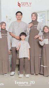 SARIMBIT SEPLY 2025 TENARA 20 TAUPE DESSERT TERBARU GAMIS & KOKO KELUARGA LEBARAN PREMUM KEKINIAN TERMURAH