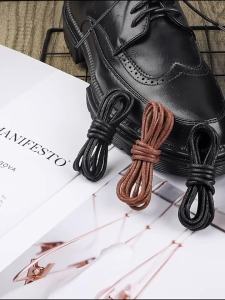 Cotton Waxed Shoelaces Round Rope Shoe laces Boots Laces for Shoes Waterproof Leather Shoelace 60/80/100/120/140/180cm 1Pair
