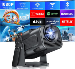 New KaiAqua HY320 Projector Android 13 390ANSI HD 4K Native 1080P Dual Wifi6 BT5.0 Cinema level Portable Projetor HY300 Upgrated