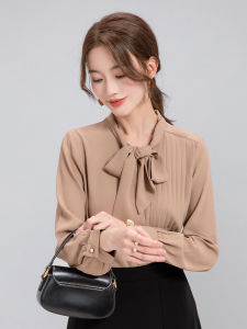 STARMAGNOLIA | New Elegant Bow Shirt Long Sleeve Breathable Skinny 2025