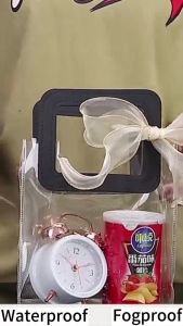 5PCS PVC Transparent Bags Souvenir Tote Bag Gift Bag mini Handbag Wedding Party Candy Bag Christmas Bag