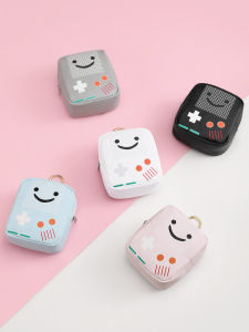 Mini Hoạt Hình Túi Đựng Chìa Khóa Dành Cho Nữ Túi Đựng Tai Nghe Trẻ Em Ví Đựng Tiền Xu Dễ Thương Đồ Treo Trang Trí Pu Phong Cách Nhật Bản Da Túi In