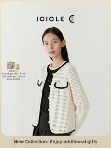 ICICLE | Spring Wear Coarse Combed Compact Spun Cotton Knit Cardigan