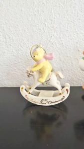 2016 Lenox babys first Christmas hanging decoration (Winnie the Pooh on a rocking horse)