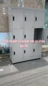 Tủ hồ sơ locker 9 ngăn cao 1m8 ngang 1m2 sơn tĩnh điện hộc lớn như hình