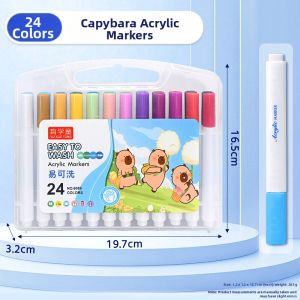 ka ba xiong | Non-See-Through Stackable Waterproof Childrens Art Markers 48 Colors