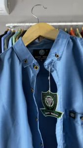 Obral Murah!! Baju Pria Kemeja Navy Cowok Lengan Panjang Terbaru 2025