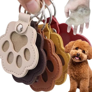 Dog Cat Hair Storage Cute Pendant Keychain Bag Pendant Couple Car Key Chains Jewelry Pet Collection Gift Decoration Accessories