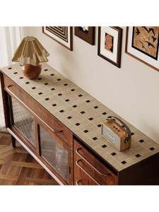 Tấm Trải Bàn PVC Chống Dầu Cao Cấp Cho Tủ Đựng Đồ Ăn Tấm Trải Bàn TV Chống Bụi Tấm Lót Da Không Cần Bảo Dưỡng