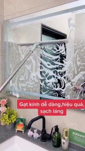 Dụng Cụ Gạt Nước Sàn Nhà Vệ Sinh Silicon Xoay 180 Độ Chổi Gạt Nước Đa Năng Có Thể Điều Chỉnh Độ Dài Siêu Sạch Tiện Lợi