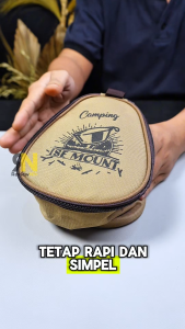 ISE Mount Mangkok Camping Stainless 304 Set 3 Pcs Gagang Lipat Storage BAG Kapasitas 300 ml Camping Outdoor