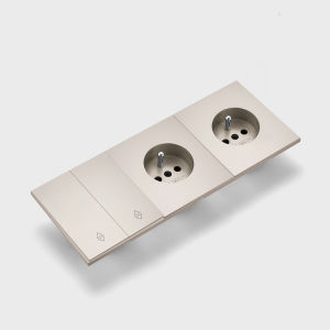Skin Sensation France Wall Socket Button Light Switch Skin Feel Paint Power Sockets Embedded Integrated Panel DIY Combination