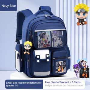 [Free Gift] School Bag for Kids 6-12 Years old Student School Bag for Boys and Girls Grade 1-6 Primary School Backpack Cartoon Large Capacity Multi-compartment Backpack Ergonomic Reflective Safety Waterproof Childrens Backpack