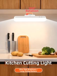 LAISILIMANWEI | Magnetic Bright Kitchen Light for Videography No Drilling Required Rechargeable