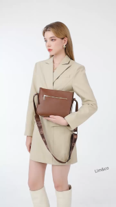Bayar Di Tempat - Sling Bag Wanita Stylish / Tas Bahu Polos / Bahan PU Premium