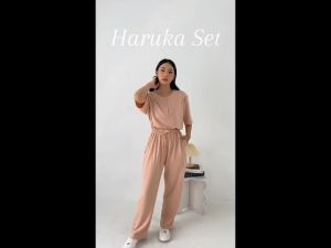Miumi Collection Setelan Celana Panjang Wanita One Set Busui Friendly Korean Style Kekinian Haruka