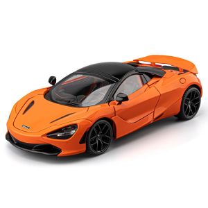 1:18 Scale Mclaren 720S Alloy Car Model Diecast Car Sound Light Car Lovers Collection Kids Birthday Gift Metal Boys Toys