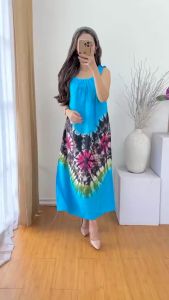 Dress Yukensi Pelangi Ibu Hamil Terbaru 2025 - LongDaster Panjang Semata Kaki