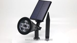 18 LED Solar Spot Lights Outdoor Spotlight 18 LED Waterproof Landscape Spotlight for Garden Lawn Backyard Patio Porch Wall Deck Garage
