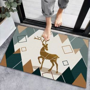 VIKAMA Cartoon Cat Entrance Mat Water Absorbent Anti Slip Bathroom Mat Soft And Comfortable Home Decoration