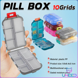 Need Portable 10-compartments Medicine Box Travel Box Storage Case