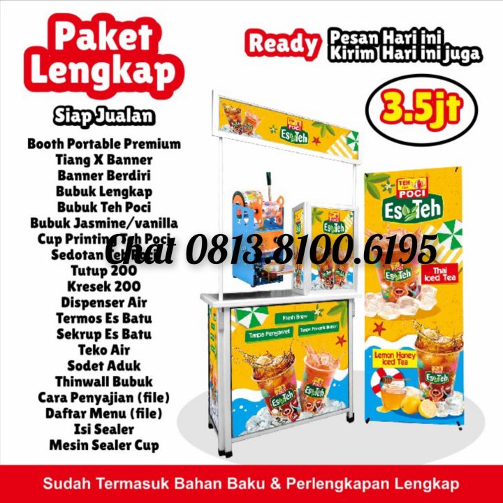 1 set Paket Es Teh Poci Lengkap/ Cod Free Resep