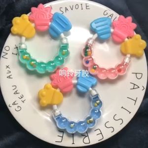 Mainan Rattle Genggam Bayi Gigitan Empeng Buah Plastik Dengan Teether Gelatin GIRI