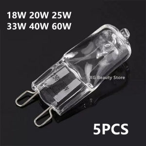 5PCS G9 230V 25W 33W 40W 60W Inserted Beads Crystal Lamp Halogen Bulb LED Lamp Bulbs Eco Halogen Light Bulbs Capsule