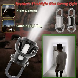 Mini Keychain Flashlight Emergency Charging Keychain Flashlight Small Lightweight Easy to Carry Flashlight Waterproof Super Bright Light