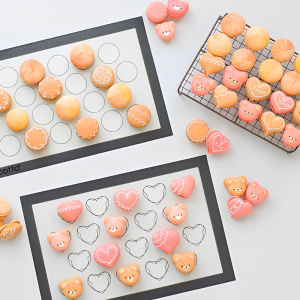 Food Grade Silicone Baking Mat Thickened Heat Resistant Cookie Choux Pastry Non-Stick Baking Tool Kitchen Cooking Utensils