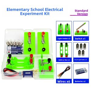 Elementary School Science Experiment Kit Full Set Student Series Simple Circuit Physics Experiment Equipment Bulb Lighting Electric Experiment Box Set